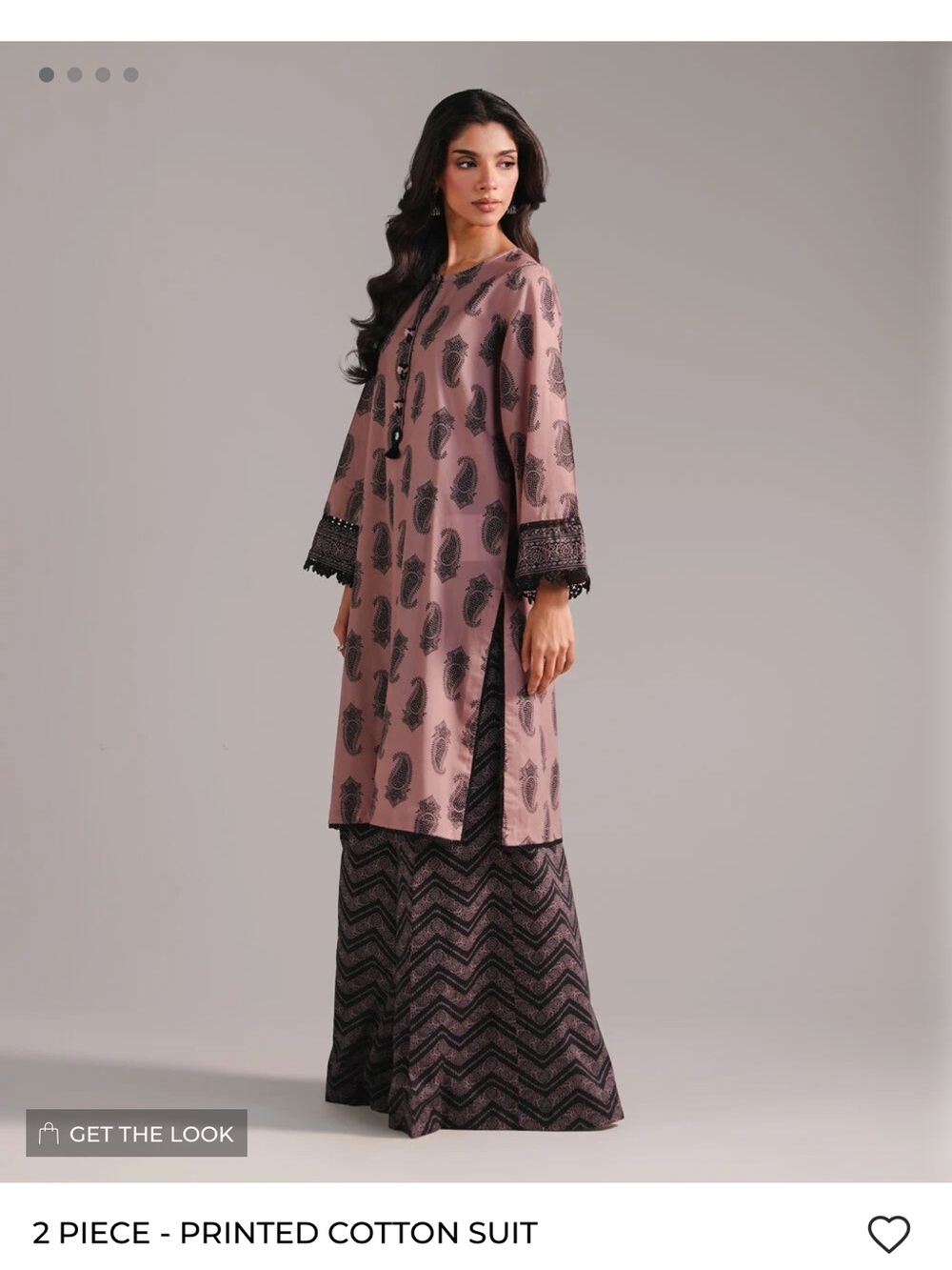 Sapphire straight shirt with wide leg trousers